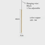 lampe suspendue minimaliste noir doré salon chambre lumière moderne