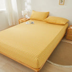 housse matelas gris uni extensible anti acariens lit double coton polyester moderne