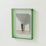 cadre photo carré acrylique transparent moderne suspension murale décoration intérieure