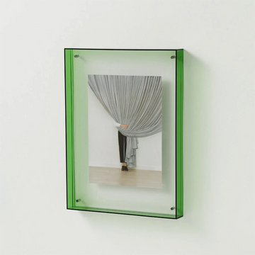 cadre photo carré acrylique transparent moderne suspension murale décoration intérieure