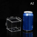 boîtes bijoux transparentes modernes boîtes rangement acrylique conteneurs stockage sans motif sacs bonbons
