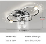lustre moderne or cristaux scintillants suspension sphérique orientable chambre salon