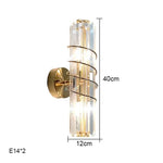 applique murale luxe cristal cuivre moderne éclairage ambiance salon chambre décoration murale dorée