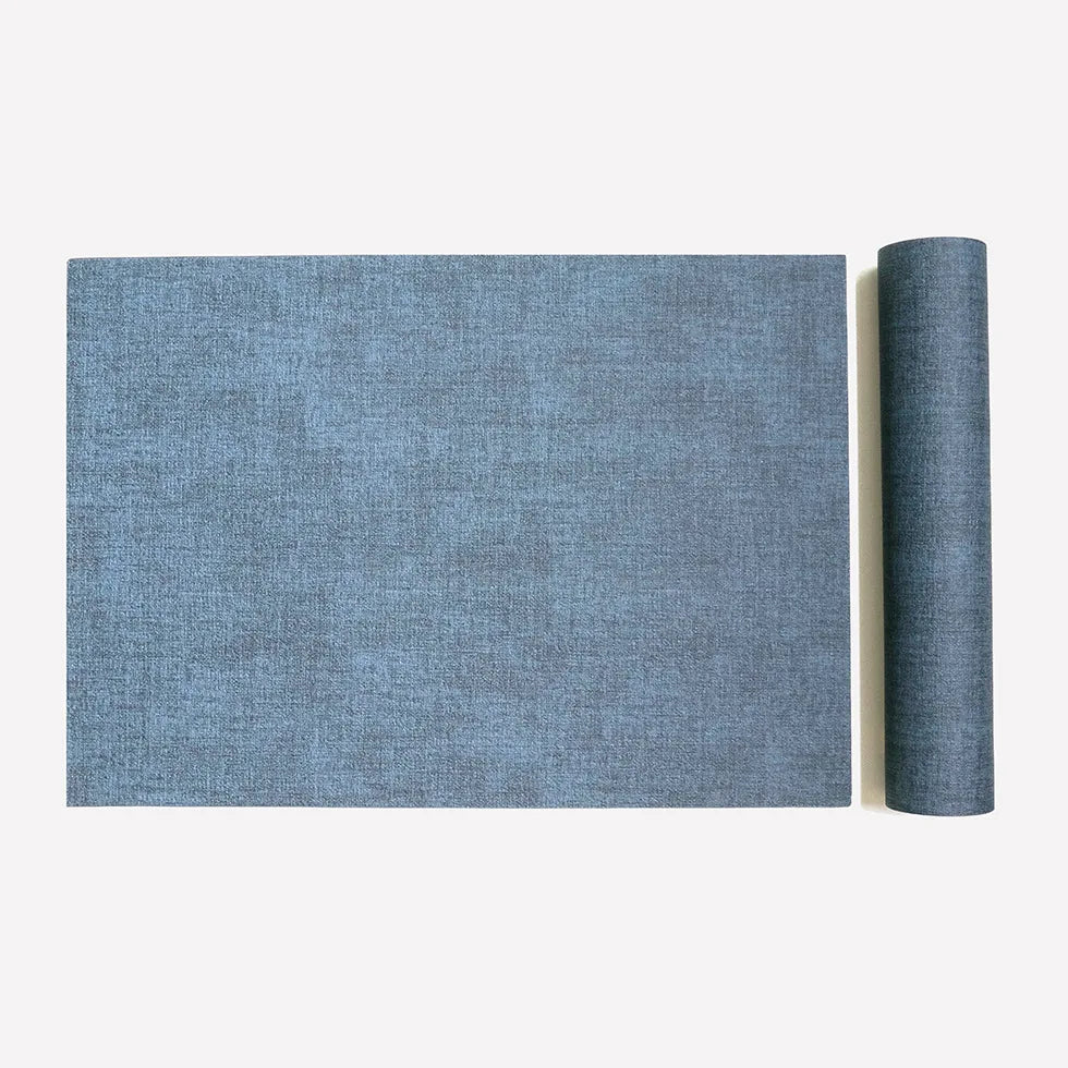 tapis table moderne gris beige marron bleu toile lin respectueux environnement imperméable essuyable resistant