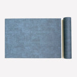 tapis table moderne gris beige marron bleu toile lin respectueux environnement imperméable essuyable resistant
