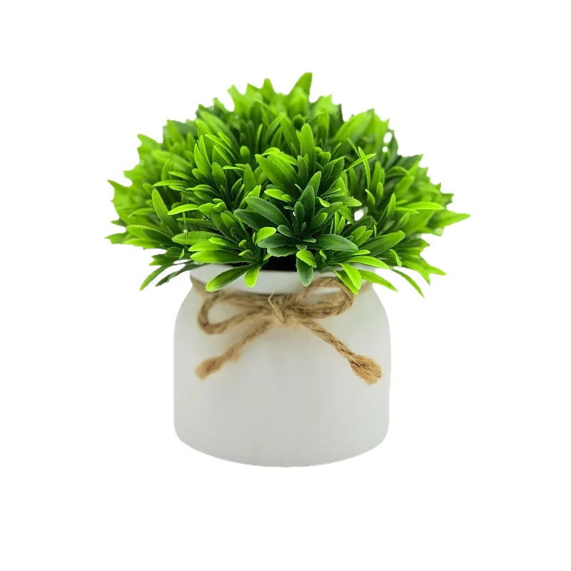 plante artificielle feuilles pointues vert clair moderne ruban jute décoration intérieure maison salon ornementalité
