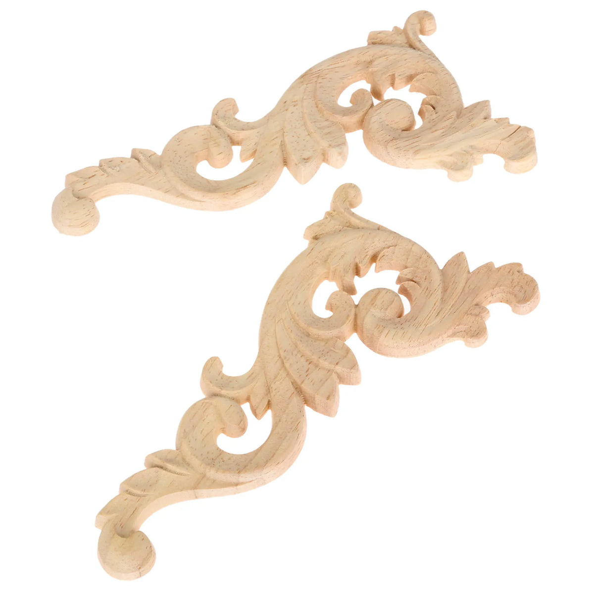 appliques bois sculpté fleur motif baroque décoration miroir armoire chaise meubles maisonOpaque motifs floraux