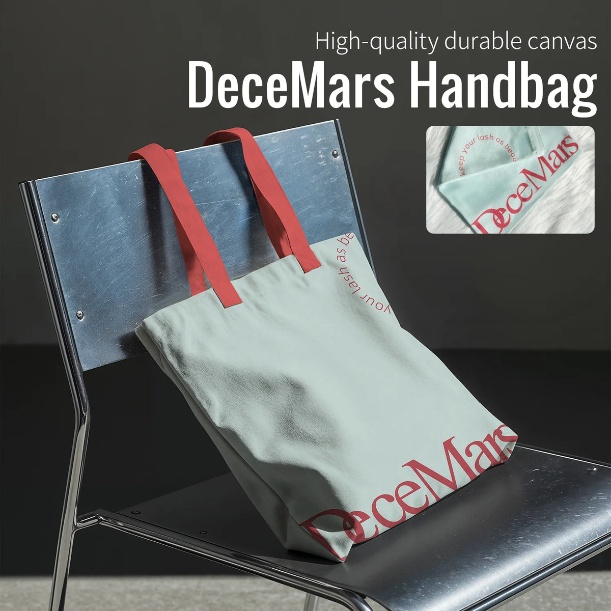 sac main bleu clair rouge imprimé moderne poignées tissu keep your look as beautiful