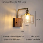 lampe murale rétro verre vert motif géométrique abat jour verre bras cuivre fixation éclairage