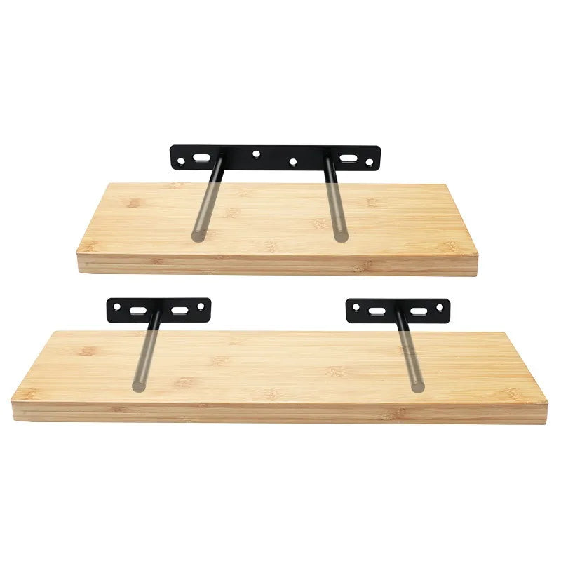 support mural invisible etagere metal noir moderne fixation plaque tige robuste