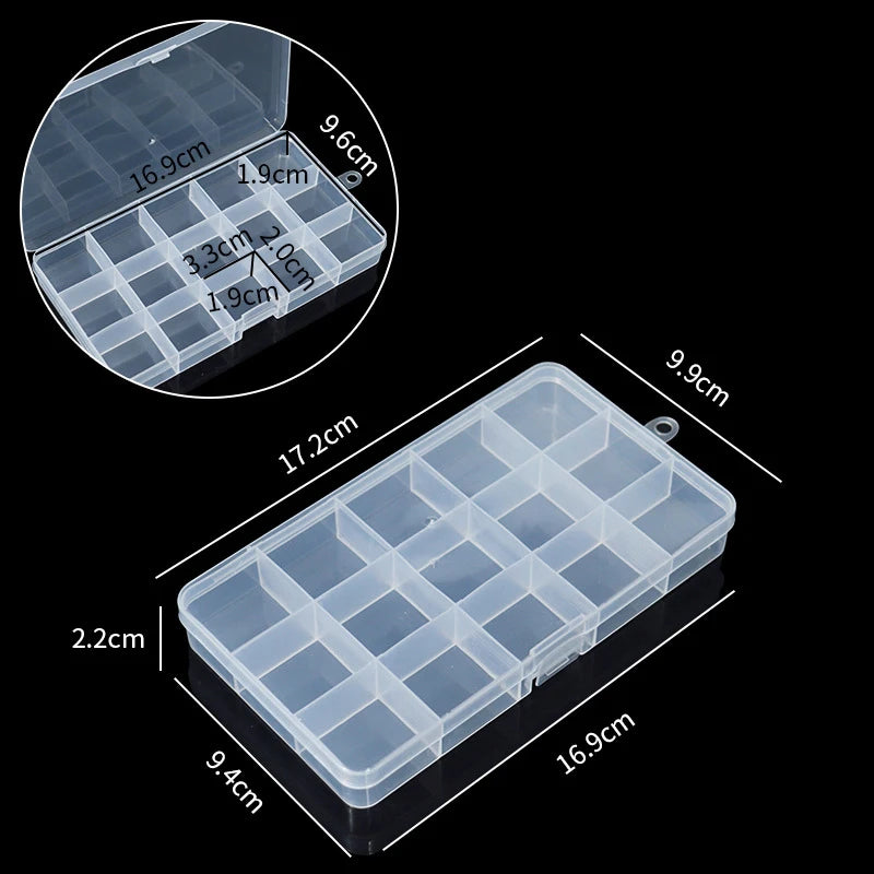 boîte rangement transparente moderne réutilisable poignée bijoux petite organisation objet