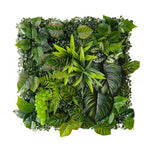 plantes artificielles herbe feuilles vertes rouge naturel decoration exterieur accrochable variées veines rouges