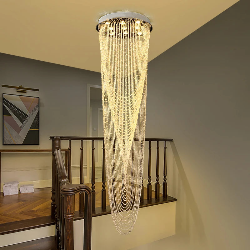 lustre moderne verre chrome plié blanc doré semi encastrée lumière led 6000k 3000k