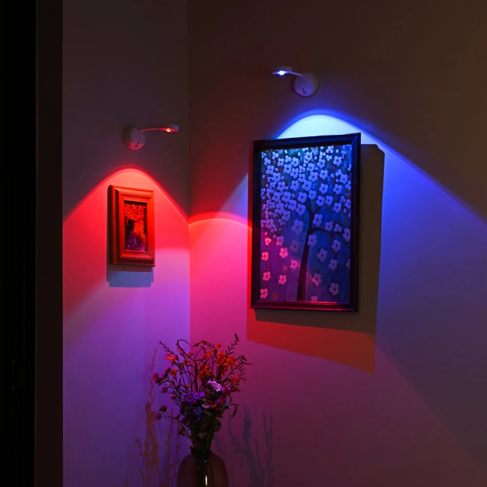applique murale led rechargeable detection humaine couleurs rgb télécommande moderne minimaliste