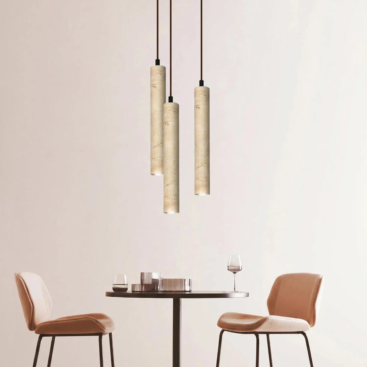 suspension lumineuse marbre blanc moderne 4000K 3000K 6000K 28cm 40cm