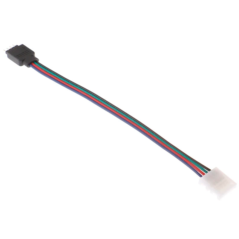connecteurs câble led rgb noir blanc adaptateur secteur moderne quatre broches