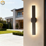 applique murale moderne aluminium noir ip65 2492000lm led 85265vextérieur