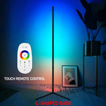 lampe sol led moderne noire trois pieds lisse diy veilleuse ambiance wifi bluetooth télécommande