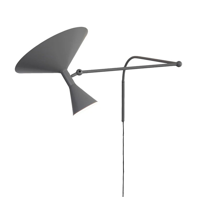 lampe murale conique gris fixée mur éclairage quotidien 6000k 4200k 3000k led appliques murales