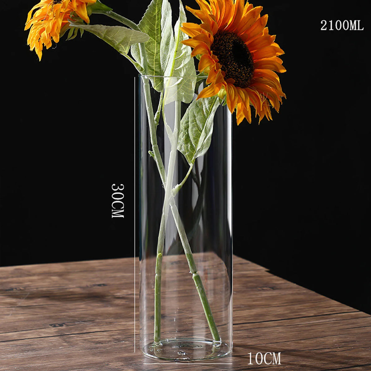 vase moderne transparent hydroponique table maison mariage fleurs artificiellements