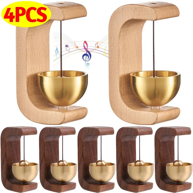 décoration intérieure boules sonores aimantées or bois modernes minimalistes suspension chambre entrée