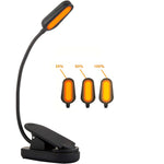 veilleuse lampe lecture nocturne rechargeable led bloque lumière bleue clip usb type noir moderne
