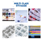 boîtes rangement transparentes modulaires grilles détachables organisation pratique bijoux outils écologiques plastique pp respectueux