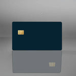 protège cartes adhésifs noirs unis modernes rechargeables banque carte crédit 53x85mm