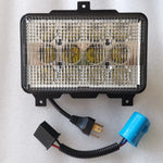 lampe frontale led tracteur noir moderno eyelets 60w ip67 12v 24v haute basse luminosité