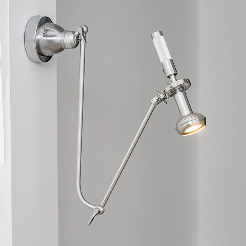 lampe murale moderne articulée argentée éclairage cuisine chambre 60 249 lumens led gu10 adaptable