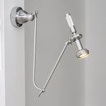 lampe murale moderne articulée argentée éclairage cuisine chambre 60 249 lumens led gu10 adaptable