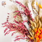 bouquet fleurs séchées naturel rouge blanc orange décoration intérieure automne table vaseHomeAssemblons informations prioritaires
