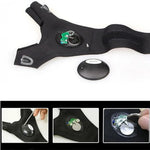 gants travail lampe torche noirs interrupteur velcro pratique camping