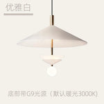 suspension lumineuse moderne conique rouge blanc doré cristal salon salle manger