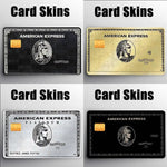 autocollants protection cartes credit debit noir or argent figures historiques motifs geometriques classiques adhésifs