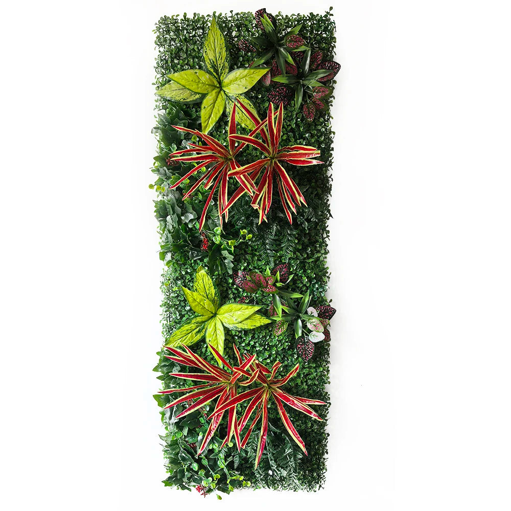 mur végétal artificiel feuillage dense plante décorative jardin extérieur intérieur décoration murale moderne vert