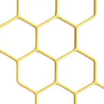 treillis plastique nid d'abeille jaune doré plantes grimpantes fleurs balcon jardin moderne minimaliste