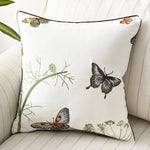 taies d'oreiller velours oiseau perroquet feuilles bleu foncé élégant non toxique polyester respectueux environnement