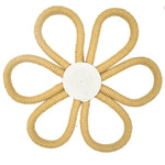 coasters tissus fleurs spirales moderne artisanal gris foncé marron clair beige rose pâle