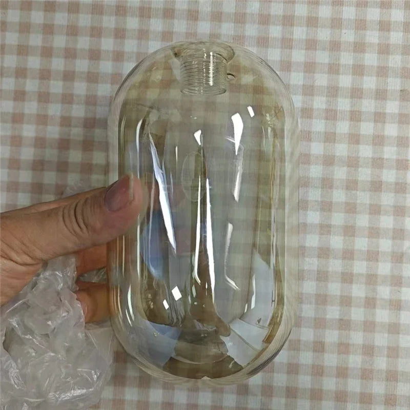 applique murale moderne verre transparent or ambre led minimaliste chambre salon