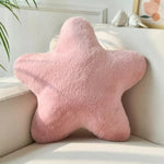 coussin étoile rose jaune vert pastel doux décoration lit étudiant mousse pe polyester anti