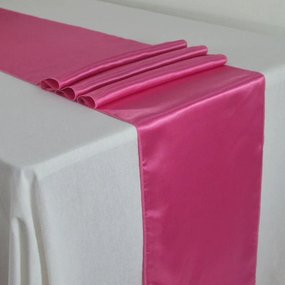chemin table violet uni satin moderne décoration mariage fête anniversaire maison luxe chic