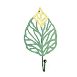 porte clés feuilles dorées moderne vert ornemental décoration chambre vert doré