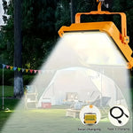 lampe solaire pliable orange moderne clips usb chargeurs complète