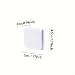 supports rideau adhésifs blancs rectangles noirs moderne éclaboussures salle bain douche fixations transparents