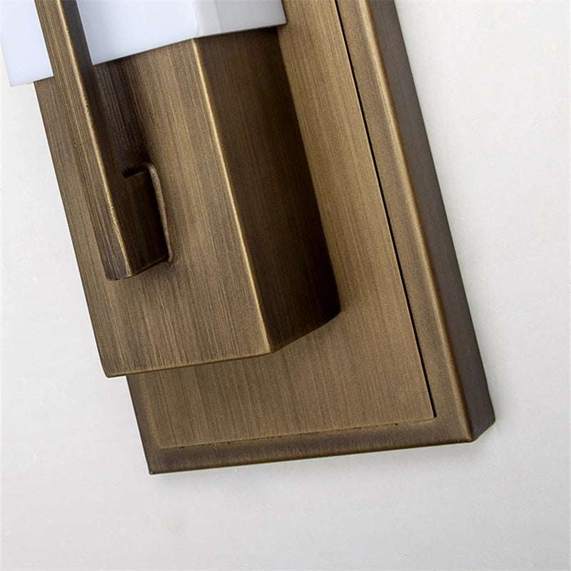 appliques murales moderne bronze géométrique minimaliste éclairage chambre salon salle manger led fixées mur