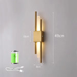 lampes murales modernes or blanc minimaliste fixées mur facile lumière blanche