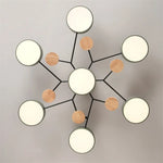 Plafonnier LED bois branches arbre coloris blanc