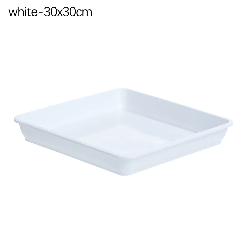 assiettes carrées modernes plastique opaque rouge noir blanc 12x12cm 15x15cm 18x18cm 22x22cm 25x25cm 30x30cm