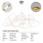 suspension lumineuse contemporaine filigrane doré led opalescente grande salle